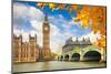 Big Ben with Autumn Leaves, London-sborisov-Mounted Photographic Print