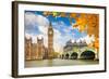 Big Ben with Autumn Leaves, London-sborisov-Framed Photographic Print