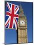 Big Ben with Union Flag, Westminster, UNESCO World Heritage Site, London, England, United Kingdom, -Stuart Black-Mounted Photographic Print