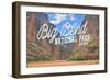 Big Bend National Park, Texas - Rio Grande River-Lantern Press-Framed Art Print