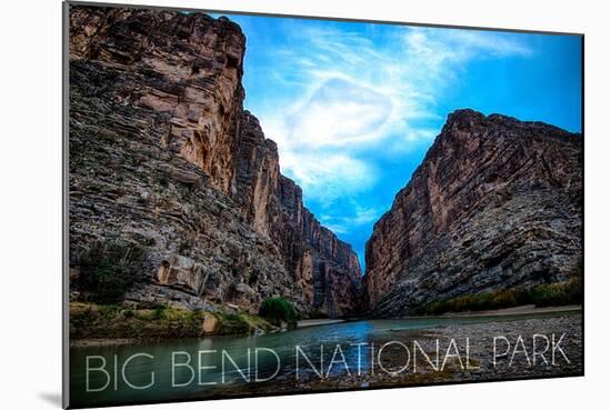 Big Bend National Park, Texas - Rio Grande River-Lantern Press-Mounted Art Print