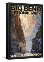 Big Bend National Park, Texas - Santa Elena CaNYon-null-Framed Poster