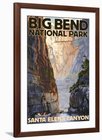 Big Bend National Park, Texas - Santa Elena Canyon-Lantern Press-Framed Art Print