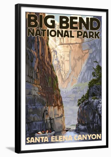 Big Bend National Park, Texas - Santa Elena Canyon-Lantern Press-Framed Art Print