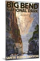 Big Bend National Park, Texas - Santa Elena Canyon-Lantern Press-Mounted Art Print