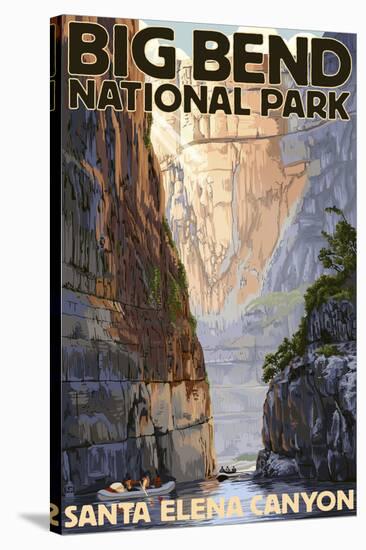 Big Bend National Park, Texas - Santa Elena Canyon-Lantern Press-Stretched Canvas