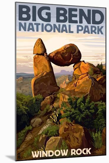 Big Bend National Park, Texas - Window Rock-Lantern Press-Mounted Art Print