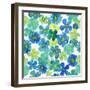 Big blooms pattern-Suzanne Allard-Framed Art Print