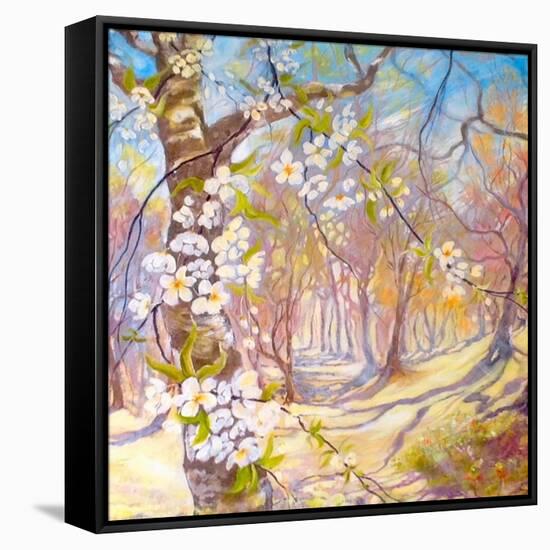 Big Blossoms In The Spring-Mary Smith-Framed Stretched Canvas