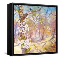Big Blossoms In The Spring-Mary Smith-Framed Stretched Canvas