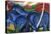 Big Blue Horses-Franz Marc-Stretched Canvas