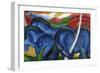 Big Blue Horses-Franz Marc-Framed Premium Giclee Print