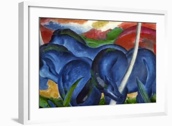 Big Blue Horses-Franz Marc-Framed Giclee Print