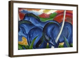 Big Blue Horses-Franz Marc-Framed Giclee Print