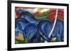 Big Blue Horses-Franz Marc-Framed Giclee Print