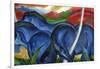 Big Blue Horses-Franz Marc-Framed Giclee Print