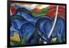 Big Blue Horses-Franz Marc-Framed Giclee Print