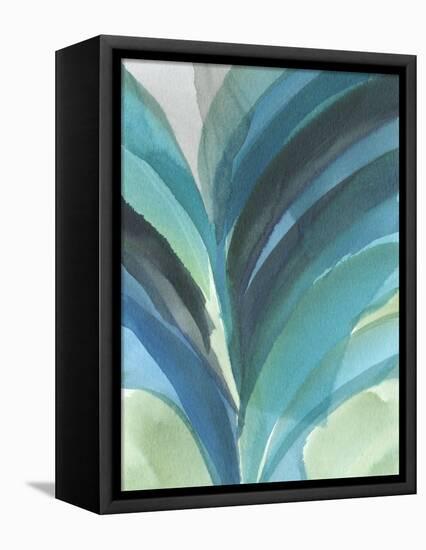 Big Blue Leaf II-Jodi Fuchs-Framed Stretched Canvas