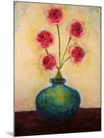 Big Blue Vase-Marabeth Quin-Mounted Art Print