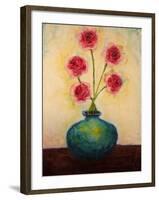 Big Blue Vase-Marabeth Quin-Framed Art Print