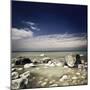 Big Boulders in the Sea, Liselund Slotspark, Denmark-null-Mounted Photographic Print