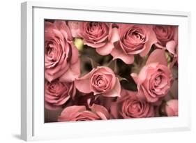 Big Bouquet of Pink Roses Horizontal-Denis Karpenkov-Framed Photographic Print