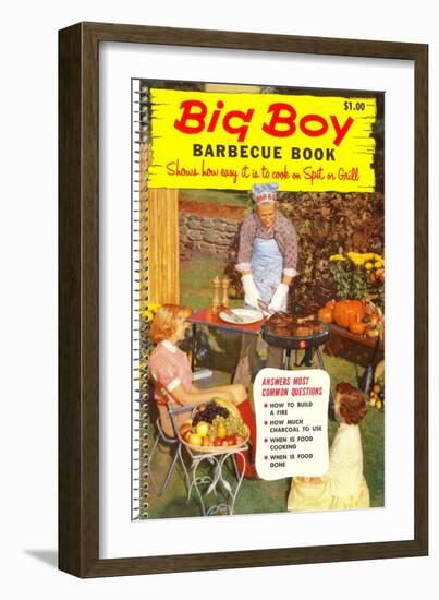 Big Boy Barbecue Book, Book Cover-null-Framed Art Print