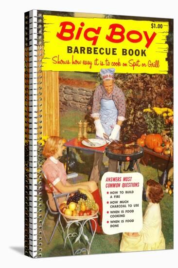 Big Boy Barbecue Book, Book Cover-null-Stretched Canvas