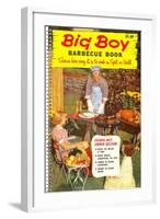 Big Boy Barbecue Book, Book Cover-null-Framed Art Print