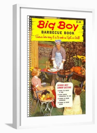 Big Boy Barbecue Book, Book Cover-null-Framed Art Print