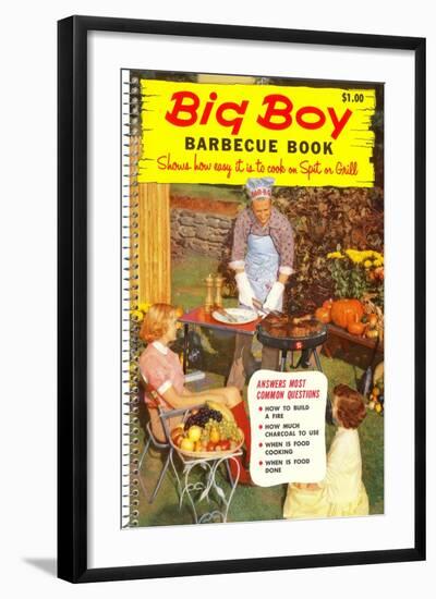 Big Boy Barbecue Book, Book Cover-null-Framed Art Print