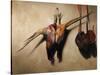 Big Brace of Pheasants-James Gillick-Stretched Canvas