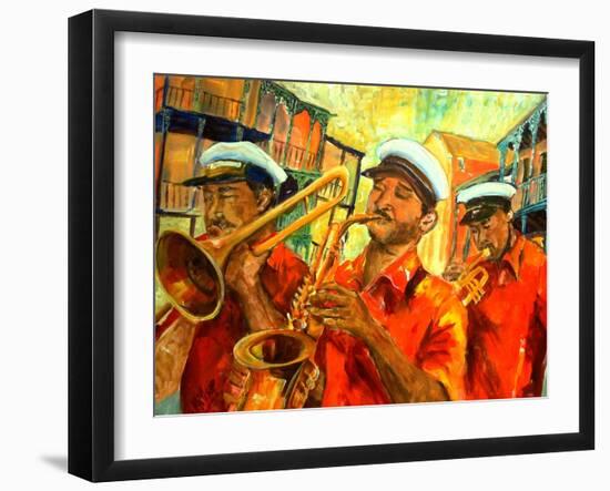 Big Brass Beat In New Orleans-Diane Millsap-Framed Art Print