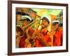 Big Brass Beat In New Orleans-Diane Millsap-Framed Art Print