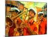 Big Brass Beat In New Orleans-Diane Millsap-Mounted Art Print