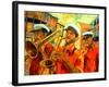 Big Brass Beat In New Orleans-Diane Millsap-Framed Art Print