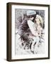 Big Brother and Little Sister on Bike-Nora Hernandez-Framed Giclee Print