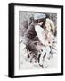 Big Brother and Little Sister on Bike-Nora Hernandez-Framed Giclee Print