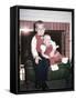 Big Brother Holds His Baby Sister for a Portrait, Ca. 1960.-Kirn Vintage Stock-Framed Stretched Canvas