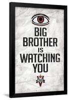 Big Brother is Watching You 1984 INGSOC Political Poster-null-Framed Poster