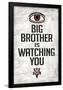 Big Brother is Watching You 1984 INGSOC Political Poster-null-Framed Poster