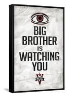 Big Brother is Watching You 1984 INGSOC Political Poster-null-Framed Stretched Canvas