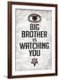 Big Brother is Watching You 1984 INGSOC Political-null-Framed Art Print