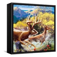 Big Buck HD Cabinet Art-John Youssi-Framed Stretched Canvas