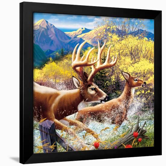 Big Buck HD Cabinet Art-John Youssi-Framed Poster