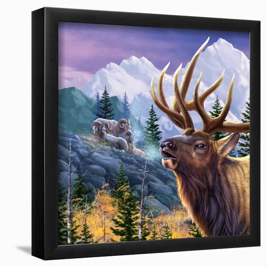 Big Buck Pro Open Season Cabinet Art-John Youssi-Framed Poster