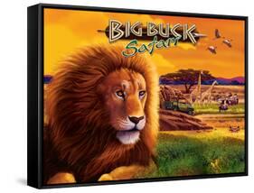 Big Buck Safari Cabinet Art with Logo-John Youssi-Framed Stretched Canvas