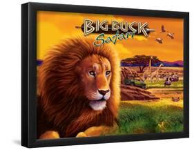 Big Buck Safari Cabinet Art with Logo-John Youssi-Framed Poster
