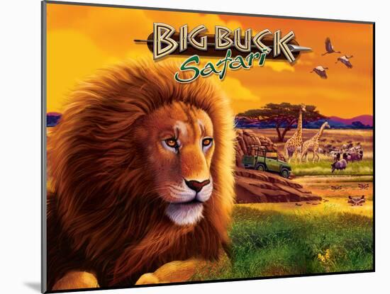 Big Buck Safari Cabinet Art with Logo-John Youssi-Mounted Poster