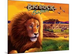 Big Buck Safari Cabinet Art with Logo-John Youssi-Mounted Poster